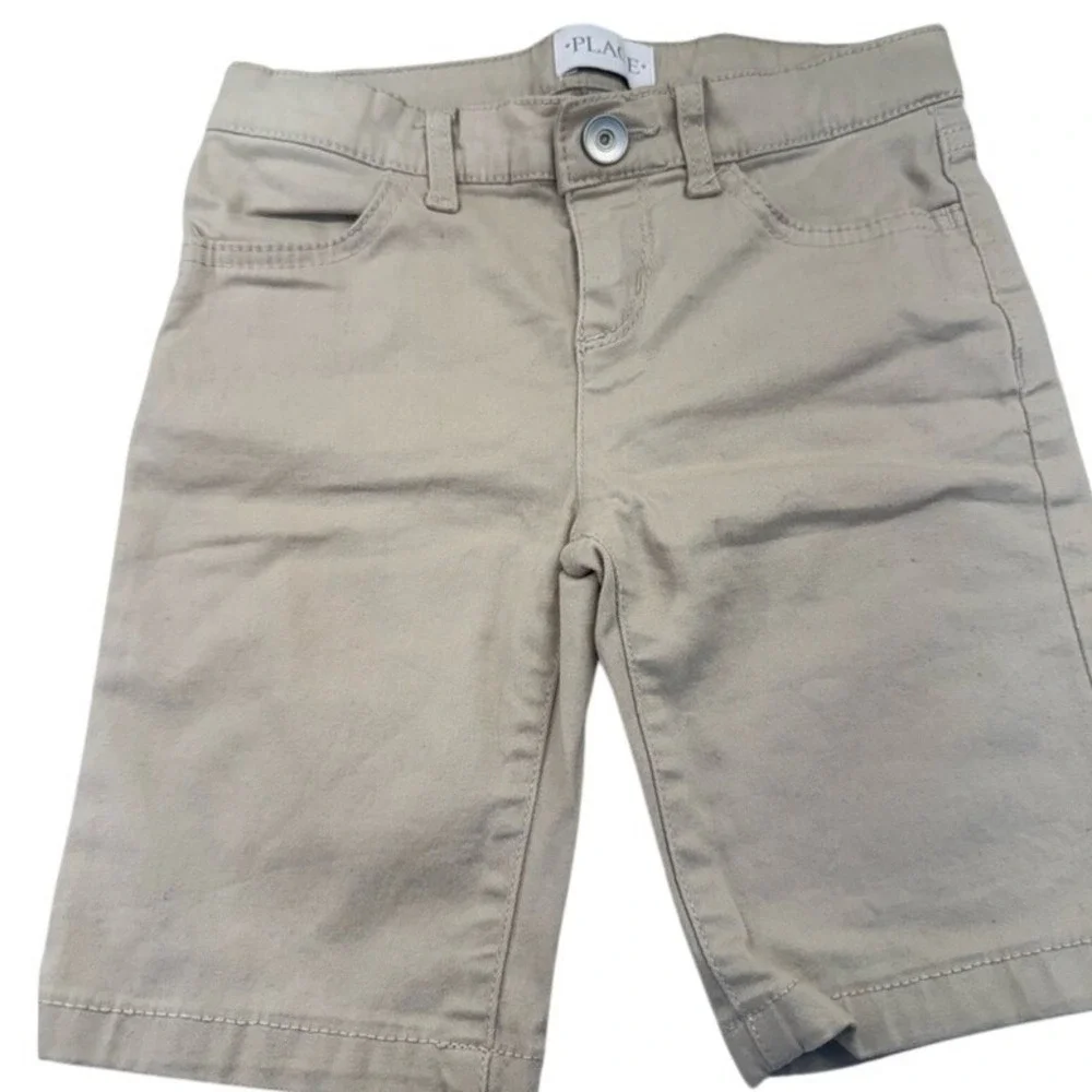 The Children's Place Shorts Size 6 Khaki Beige New Without Tags
